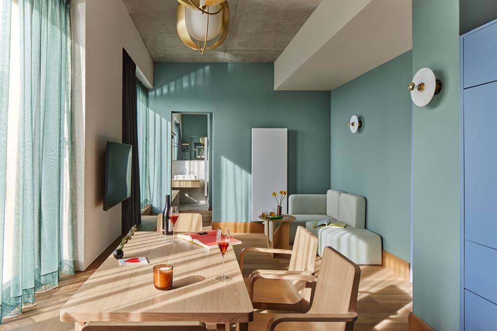 <p>Esstisch: Penthouse Suite mit zwei Schlafzimmern</p>