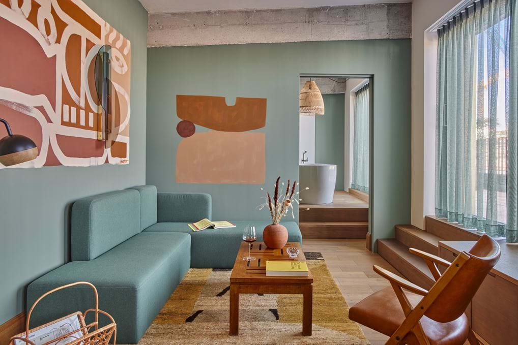 <p>Living space: WunderLocke Penthouse Suite | WunderLocke, Munich </p>