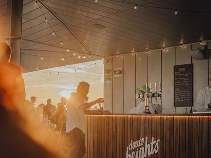 Rooftop terrace in Turing Locke, Eddington, Cambridge.