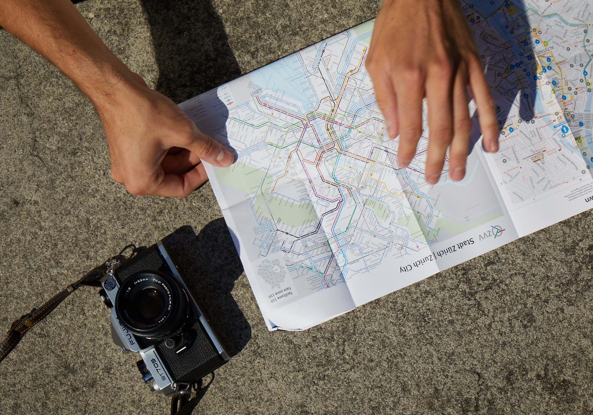 A hotel near the lake.